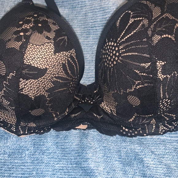 Black Lace Aerie Push Up Bra - Picture 6 of 6